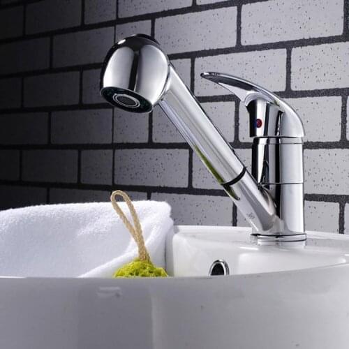 Kitchen Tap Faucet Single Lever Mixer Faucet Sink Mixer With Pullout Spray Kitchen Bathroom Taps Faucet Head Sprayer Accessories
