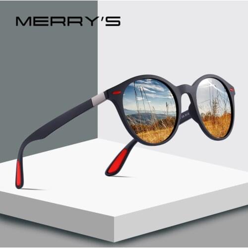MERRYS DESIGN Men Women Classic Retro Rivet Polarized Sunglasses TR90 Legs Lighter Design Oval Frame UV400 Protection S'8126