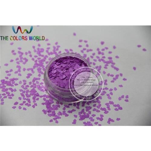 Solvent resistant Sparkles- Neon Purple Color Cloud-shaped Glitter Confetti for Nail Polish and DIY decoration 1Pack =50g