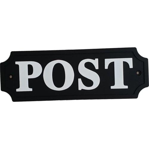 Door Sign Wall Plaque Plate For Post Room Mailbox PVC Rubber 16x5.5cm A