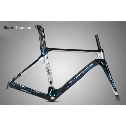 Twitter T10pro Discolor 700c Carbon Road Frame Bike Ultralight 18K Carbon Frame Road Bicycle Carbon Fork Seatpost Racing Cycling