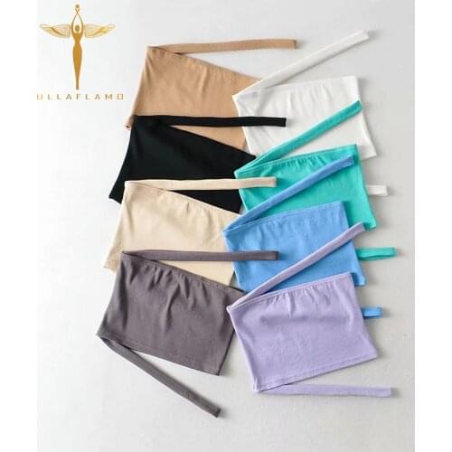 8-Color Vest Harajuku Streetwear Skinny Bandage Crop Tops Womens Strapless Design Hollow Tank Camis Sexy Bottoming Tube Tops