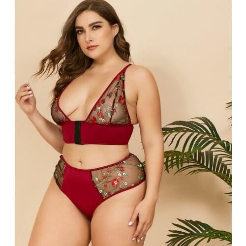 Lick Lip Ladies Printed Pajamas Large Size Women New Nightgown Deep V-neck Sling Underwear Lace Fashion Sleepwear SWD19684-40