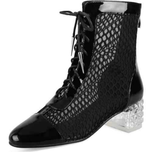 2019 summer new style with thick with breathable low-tube boots women 40-48