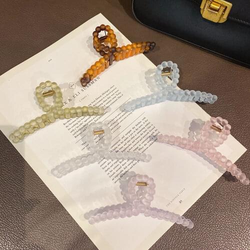 Women Barrettes Mette Hair Claws Hair Accessories Hairclips Hairpins Ladies Hairgrip Headwear Girls Ornaments Crab Bands