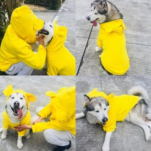 Pet Winter Matching Clothes Warm Dog Costume Medium Large Dog Coat Jacket Labrador Pets Dogs Clothing for Dogs Hoodie Ropa Perro