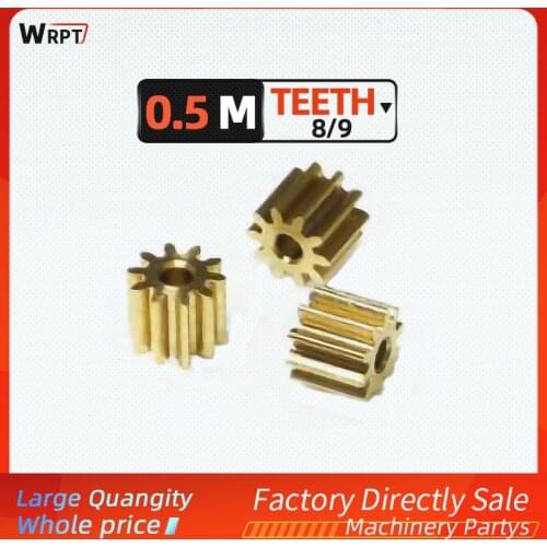 10pc 0.5M 8/9 Teeth 0.5mod gear rack spur gear precision copper steel cnc pinion
