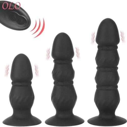 10 Speeds Prostate Massager Vibrator Bead Dildo Vibrator Anus Vibrating Dildo G-Spot Stimulation Remote Control Sex Toy For Men