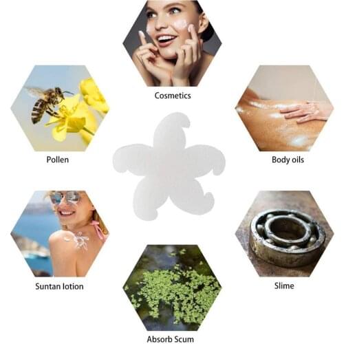 20Pcs Flower Shape Dirt Grimes Oil Absorbing Swimming Pool Bathtub Filter Sponge