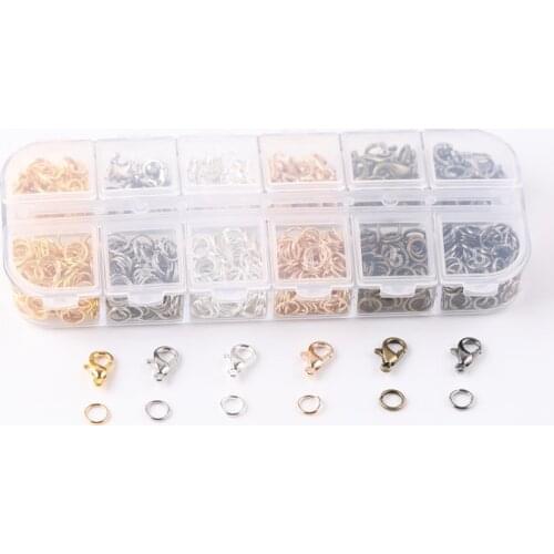 Handmade DIY jewelry accessories bracelet necklace alloy lobster buckle jewelry buckle single circle material creative suit