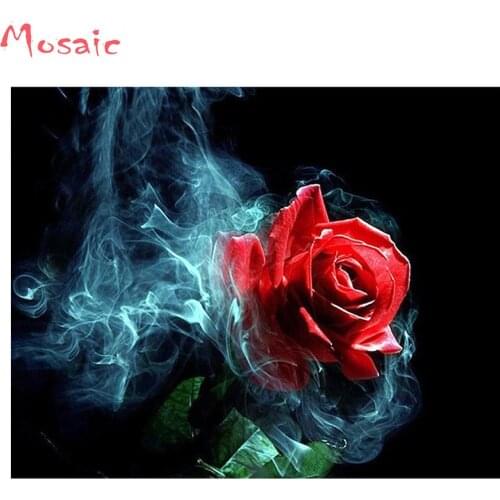 New picture 5D Diy Diamond Painting rose flower,Diamond Embroidery custom foto mosaic Painting,puzzles 5d Diamond,home decor