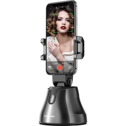 Apai Genie Selfie Stick 360 Rotation Auto Face Object Tracking Smart Shooting Camera Phone Mount Vlog Shooting Smartphone Holder