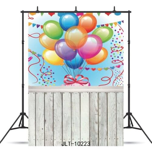 Colored Balloons White Board Vinyl Photography Background For Wedding Birthday Party Child Baby Shower Backdrop Photo Studio