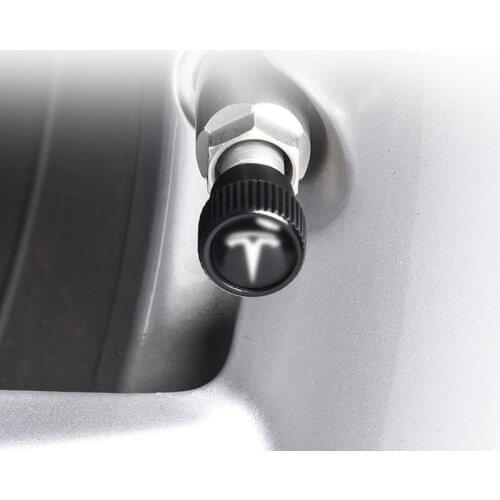 Car valve cap tire valve core sleeve nut For 2020 Tesla Model 3 Exterior modification Accessories