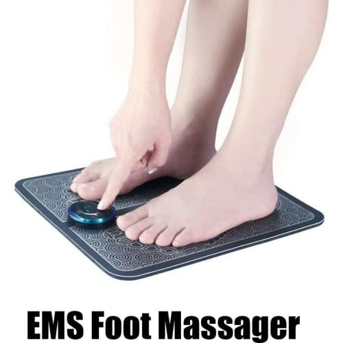 Hot EMS Pulse Foot Massage Cushion Foot Massager Foot Massager USB Rechargeable Massager Household Electric Instrument Acupoint