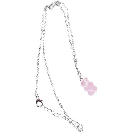 Cartoon Cute Judy Resin Earring Colorful Animal Bear DIY Drop Earring Candy Kids Gifts Bear Chain Necklaces Daily Jewelry Party