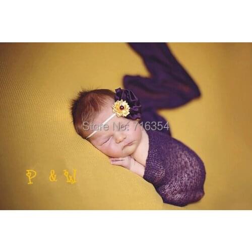 7pieces/lot 150cmX40cm Stretch Knit Wrap Baby Rayon Wrap Photo Prop Newborn Photography Prop Rayon Wrap