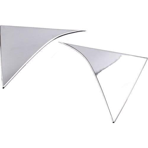 1 Pair Silver Chrome Car Rear Window Side Spoiler Trim Cover Fit For Kia Sportage QL 2017 2018 2019 2020