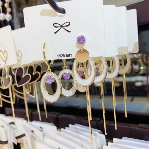 New Asymmetric Geometric Oval Hollow Ring Personality Alloy Earrings, Womens Popular Jewelry Four Seasons