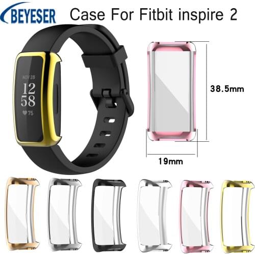 Smart Watch new Protective Shell Full Screen For Fitbit inspire 2 TPU Plating Protective Case Frame Cover For Fitbit inspire 2