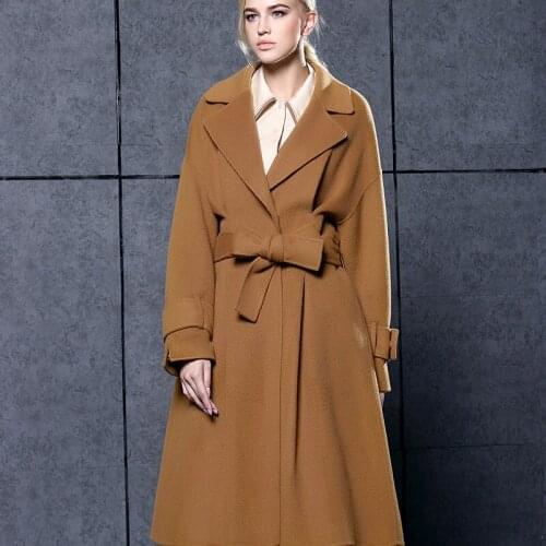 Pocket single breasted regular knee coat