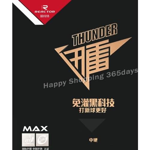 Original Reactor Thunder Pips In Table Tennis Rubber With Sponge Tenis Tenis De Mesa