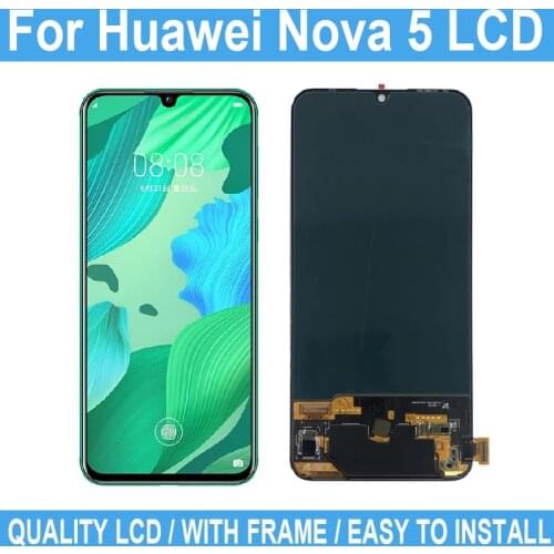 6.39" Original LCD For Huawei Nova 5 Display Touch Screen For Huawei Nova SEA-AL00 SEA-TL00 Digitizer Display No Frame +Tool