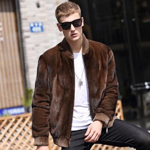2021 Autumn Winter Men Faux Fur Coat Fashion Fake Fur Jacket Oversize Mens Plush Fluffy Windbreaker Zip Up Top Overcoat B492