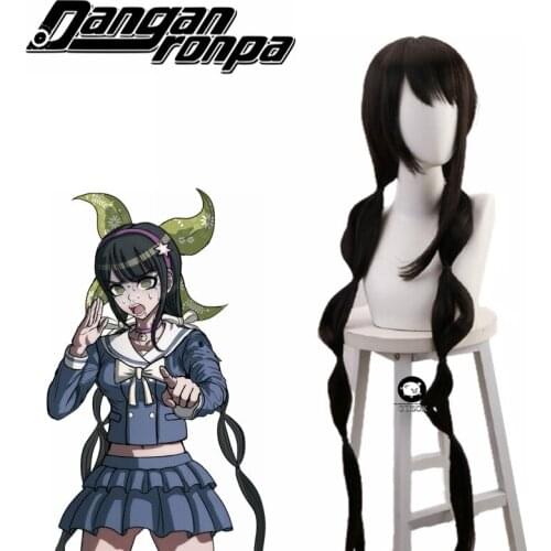 120cm Game Danganronpa cosplay Chabashira Tenko Wig Chabashira Tenko Role Play Styled Braid Hair Costumes