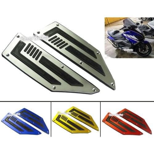Waase Rear Footboard Steps Footrests Footpeg Foot Board Plate Pegs For YAMAHA T-Max TMax 530 TMax530 2012 2013 2014 2015