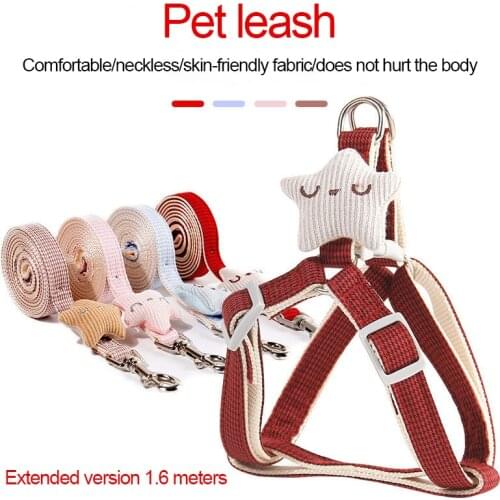 Small Dog Pet Dog Puppy Adjustable Breathable Leash Pulling Rope Harness Vest Chest Strap For Small Medium Dog Dog Accessories