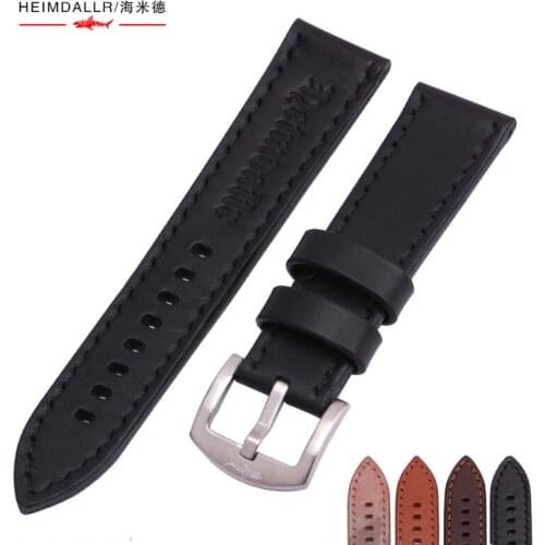 Heimdallr Strap 22mm Width Genuine Leather Strap Suitable For Mens Automatic Diving Watch