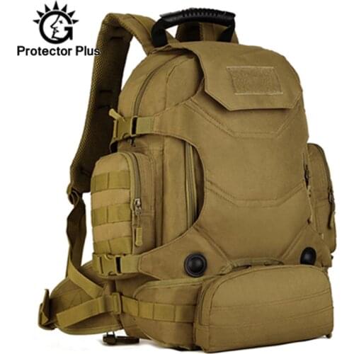 40L Military Backpack Multi-function 3 in 1 Men Tactical Rucksack Waist Pack Combination Mountaineering Travel Hiking XA46D