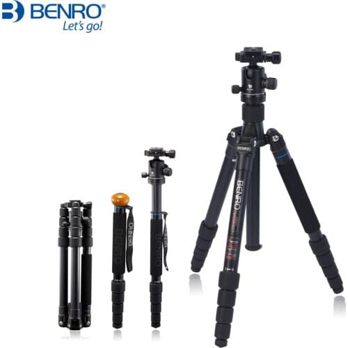 Benro A2692TB1 Tripod Aluminum Camera Stand Flexible Monopod For DSLR With B1 Ball Head Carrying Bag Max Loading 12kg