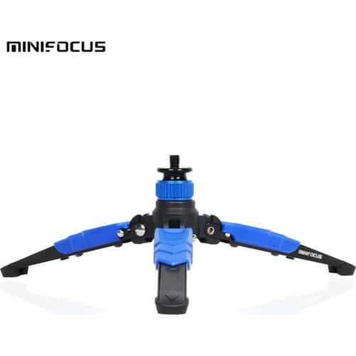 MINIFOCUS DT-01 Portable 3/8" Screw 3 Legs 3 Feet Tripod Monopod Unipod Base Stand Holder Three Support for DSLR Camera Monopod
