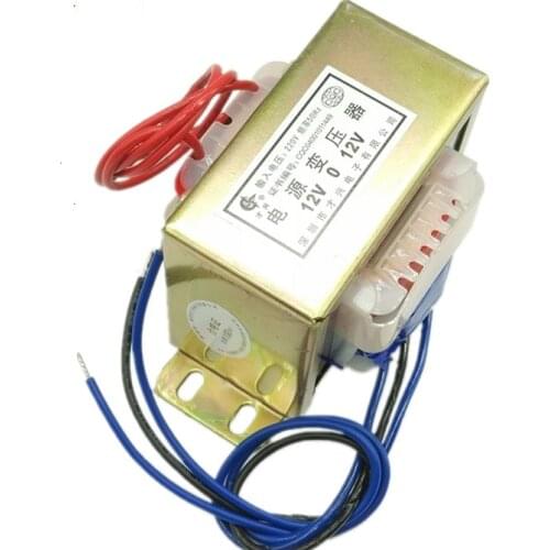 EI All Copper Power transformer 100W 220V to 6V9V12V15V18V24V Single isolation Dual AC coil transformer low frequency full power