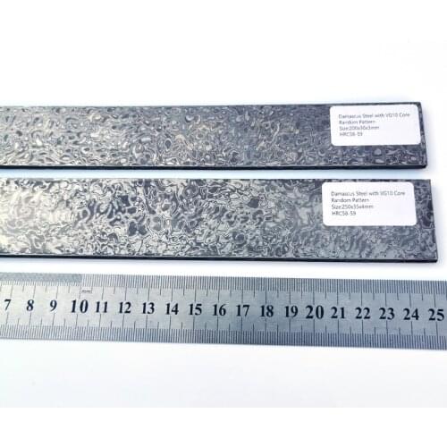1Piece damascus RANDOM pattern billet stainless steel knife steel Knife blade blank DIY knife