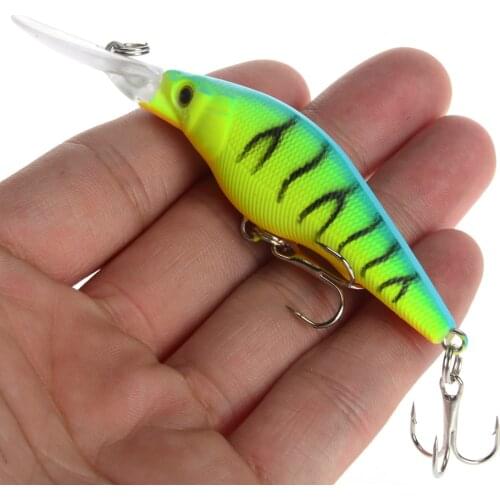 1PCS Minnow Fishing Lure 90mm 6.6g Floating Hard Bait Wobbler Jig Bait Crankbait Carp Striped bass Pesca Fishing tackle SwimBait