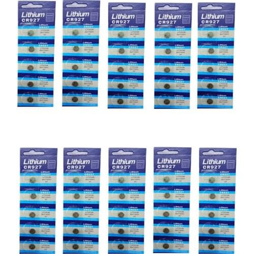 Lot 10pack for 50pcs CR927 DL927 BR927 ECR927 5011LC LM927 KCR927 3V Lithium Button Coin Cell Watch Button Battery Wholesale