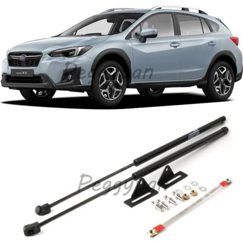 2Pcs Gas Charged Front Hood Bonnet Lift Supports Struts Springs Shocks Damper Props Fit For Subaru XV 2018