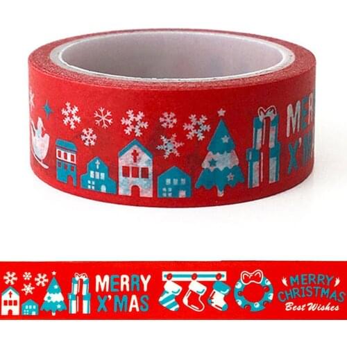 20pcs/set Merry Christmas Washi Tape Masking Tape Christmas Decoration Creative Stationery Christmas Washi Tape