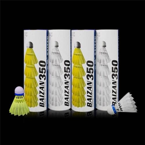 3/6/12pcs Indoor Outdoor Durable Nylon Badminton Training Gym Fitness Shuttlecocks Badminton Ball Sports Training Balls