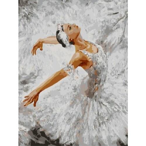 5D DIY Diamond Mosaic Ballerina girl Picture of Rhinestones Full Square Mosaic Diamond Embroidery Cross Stitch BY218