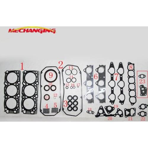 6G72 K96W For MITSUBISHI PAJERO SPORT V6 MONTERO SPORT V6 24V Engine Parts Full Gasket Set MD976845 50218600