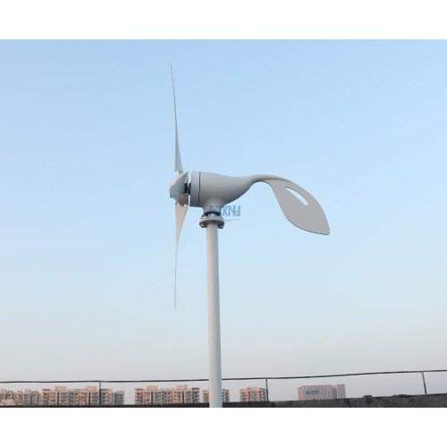 800W 12V24V AC 3-phase Horizontal Axis Wind Generator With Free PWM Charge Controller