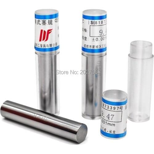 10pcs/lot Pin gauge Smooth Plug Gauge Hole Gauge size 0.5-5.99mm 6-9.99mm step 0.01mm Cylindrical Pin Gage Gauge Measuring Tool