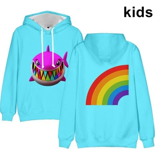 2 To 13 Years Kids Hoodies 6ix9ine Gooba Rainbow Hoodie Sweatshirt Boys Girls Hip Hop Rapper Tekashi69 Jacket Coat Teen Clothes