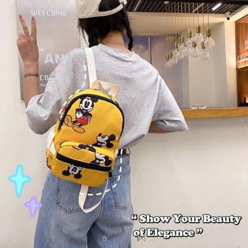 Disney New Cartoon Backpack Childrens Schoolbags Girls Boys Mickey Mouse Decoration Mini Backpack for school party