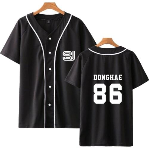 Super junior Printed T Shirt Short Sleeve T-shirt For Men & Women Kpop 2021 New Casual Baseball Tshirt Brand Clothing