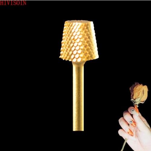 HIVISOIN-5pcs- Carbide Nail Drill Bit - Tappered Backfill Bit - (60100020) Gold